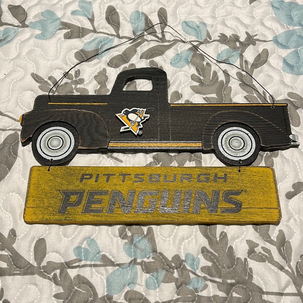 Rustic Truck Wall Sign - Black and Yellow
